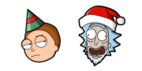 Christmas Rick and Morty Curseur