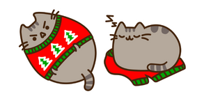Pusheen and Ugly Holiday Sweater Cursor