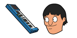 Курсор Bob's Burgers Gene Belcher and Piano Keyboard