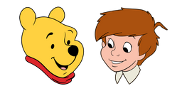 Winnie the Pooh and Christopher Robin Curseur