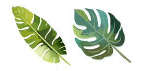 Aquarelle Tropical Leaf Curseur