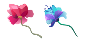 Aquarelle Flower Curseur