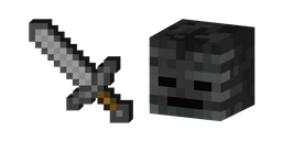 Minecraft Stone Sword and Wither Skeleton Curseur