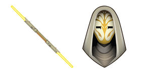 Star Wars Jedi Temple Guard and Yellow Lightsaber cursor