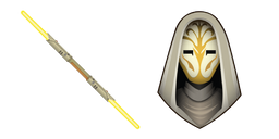 Star Wars Jedi Temple Guard and Yellow Lightsaber Cursor