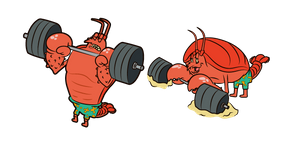 SpongeBob Larry the Lobster Observe Meme Curseur