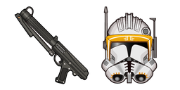Star Wars Commander Cody and DC-15A Blaster Carbine Curseur