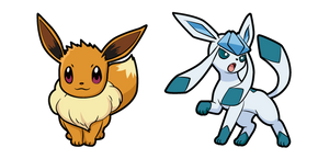 Курсор Pokemon Eevee and Glaceon