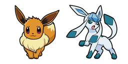 Pokemon Eevee and Glaceon Curseur