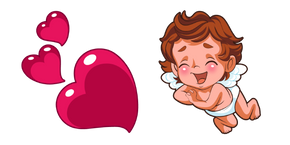 Valentine's Day Hearts and Cupid Cursor