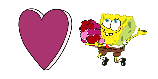 SpongeBob Valentine's Day курсор