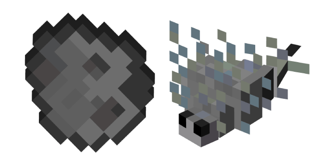 Minecraft Spawn Egg and Silverfish Cursor