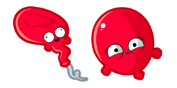 Cute Red Balloon Curseur