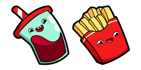 Cute Soft Drink and Fries cursor