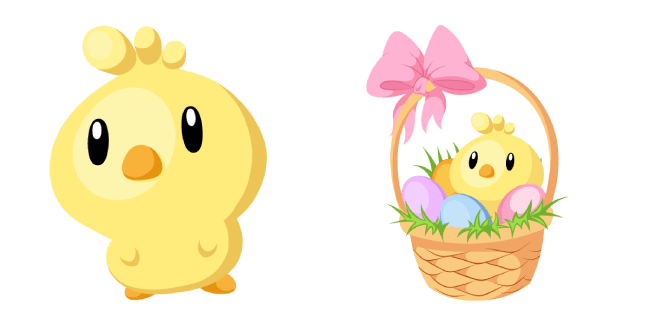 Easter Chick and Basket Cursor