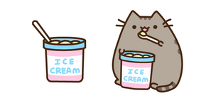 Pusheen and Ice Cream Cursor