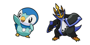 Pokemon Piplup and Empoleon Cursor