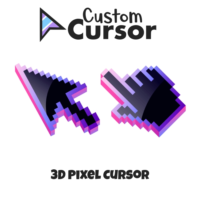 3D Pixel cursor – Custom Cursor