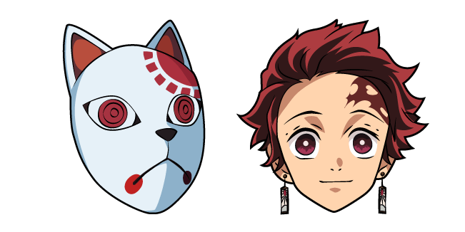 Tanjiro Kamado Head Sticker  Demon Slayer Magic in PNG 🌊⚔️