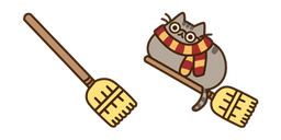 Pusheen Potter and Broomstick Cursor