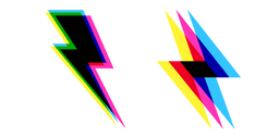 CMYK Lightning Bolt Cursor