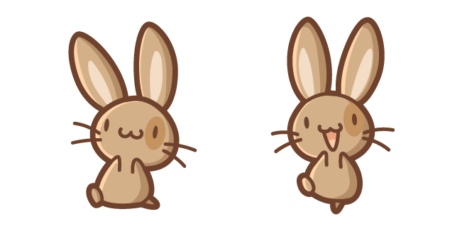 Cute Brown Rabbit Cursor