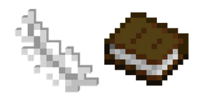 Minecraft Feather and Book Curseur