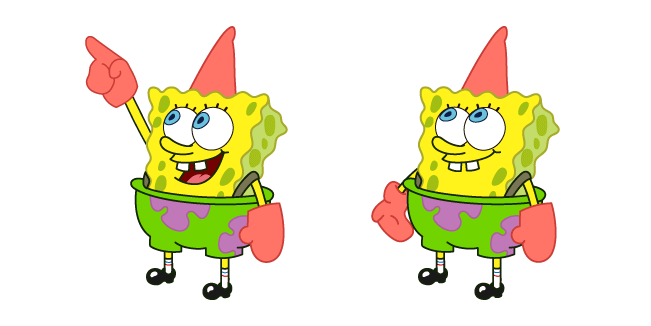 Spongebob Dressed Up as Patrick Cursor