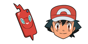 Pokemon Ash Ketchum Rotom Phone Cursor