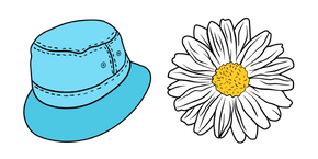 VSCO Girl Bucket Hat and Chamomile Cursor