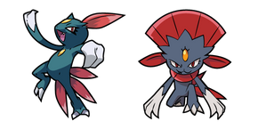 Pokemon Sneasel and Weavile cursor