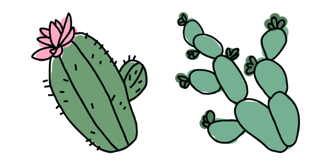 Hand-Drawn Cactus Cursor