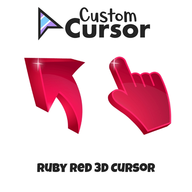 Ruby Red 3D cursor – Custom Cursor