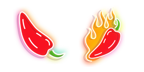 Red Hot Pepper Neon Curseur