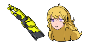 RWBY Yang Xiao Long and Dual Ranged Shot Gauntlets Curseur