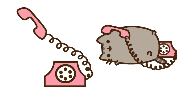 Pusheen on the Phone курсор