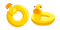 Yellow Duck Swim Ring Curseur