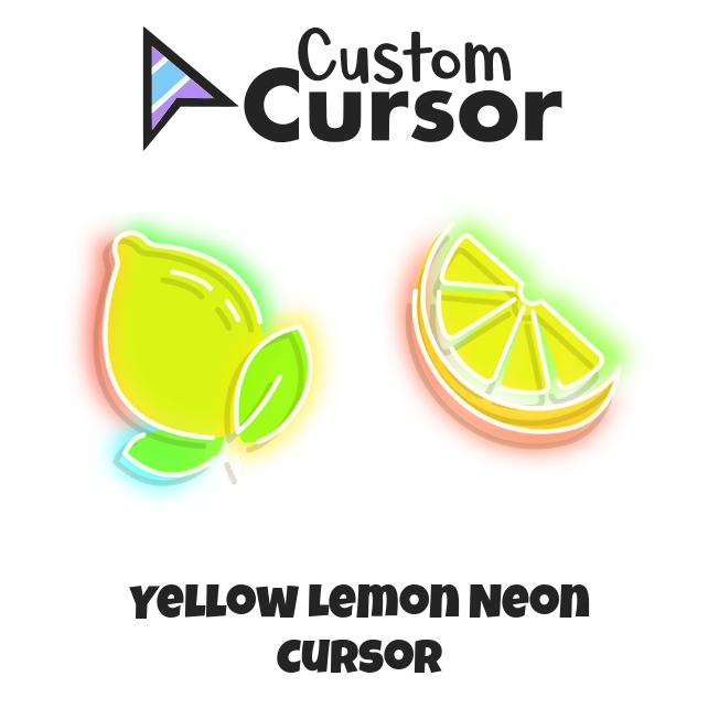 Yellow Lemon Neon cursor – Custom Cursor