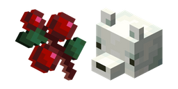 Minecraft Sweet Berries and Snow Fox Curseur