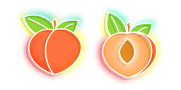 Orange Peach Neon Curseur
