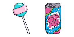 VSCO Girl Soda and Lollipop Curseur