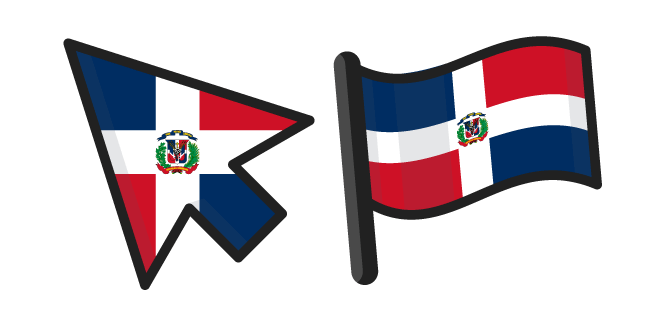 Dominican Republic Flag Cursor