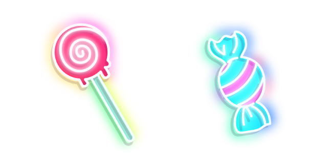Neon Lollipop and Candy Cursor