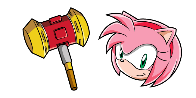 Sonic Amy Rose and Pico Pico Hammer курсор. 