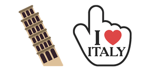 Italy Tower of Pisa cursor