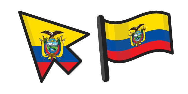 Флаг Эквадора курсор