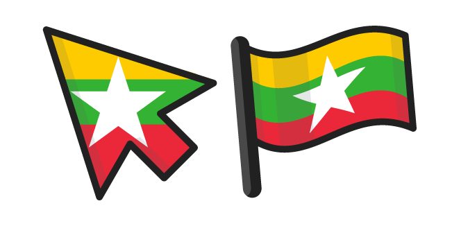 Флаг Мьянмы курсор