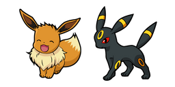 Pokemon Eevee and Umbreon Curseur