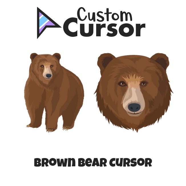 Brown Bear cursor – Custom Cursor