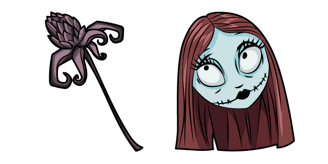The Nightmare Before Christmas Sally and Flower курсор
